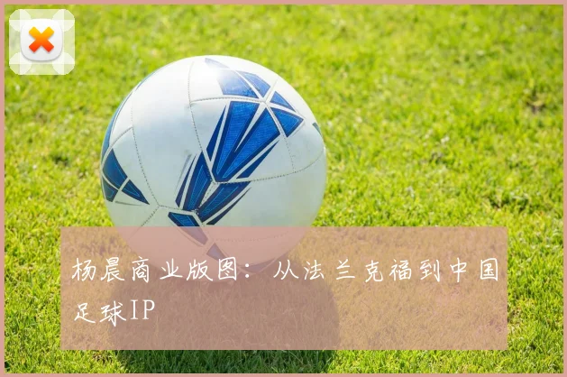 杨晨商业版图：从法兰克福到中国足球IP